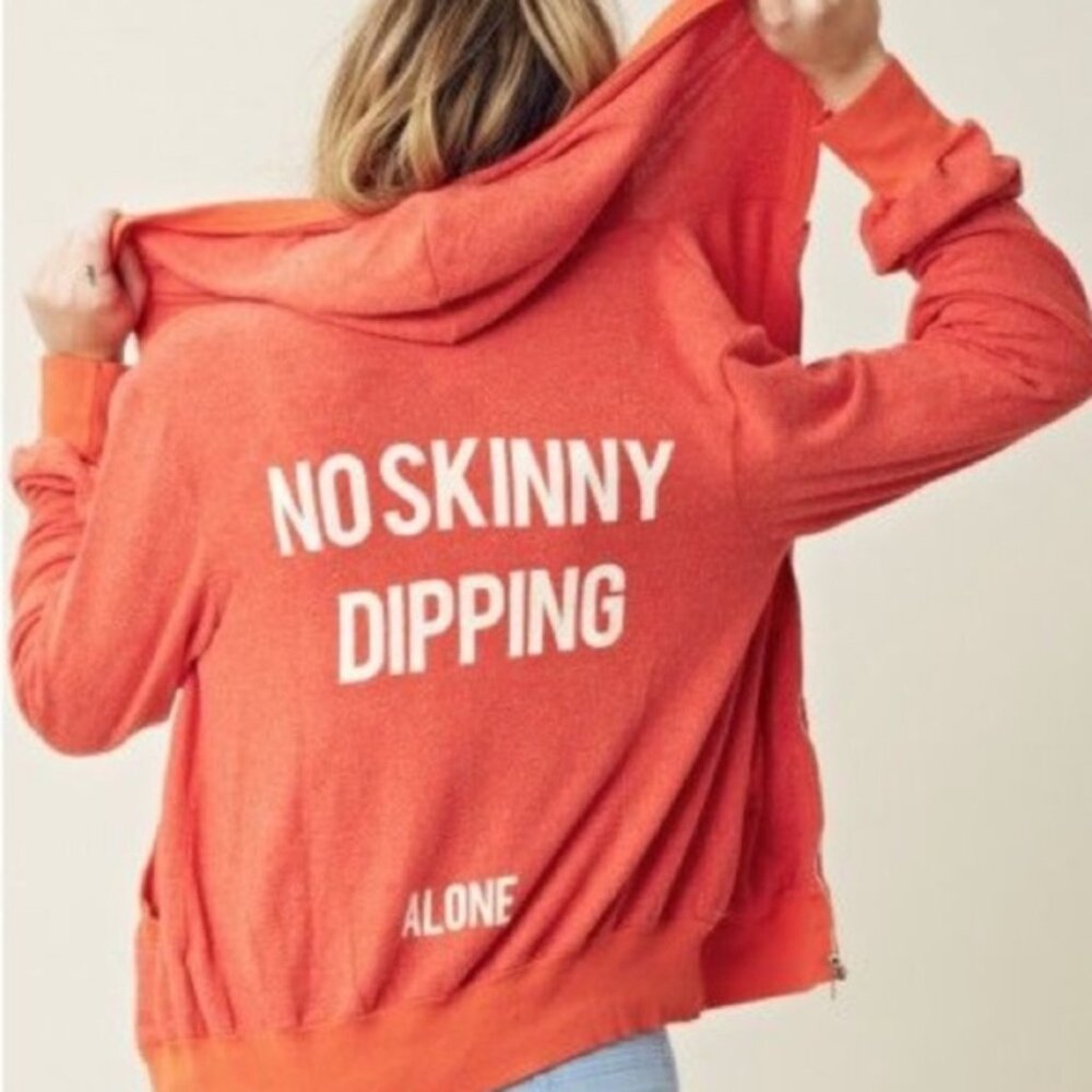 WILDFOX Retro Zip-up "No Skinny Dipping Alone"